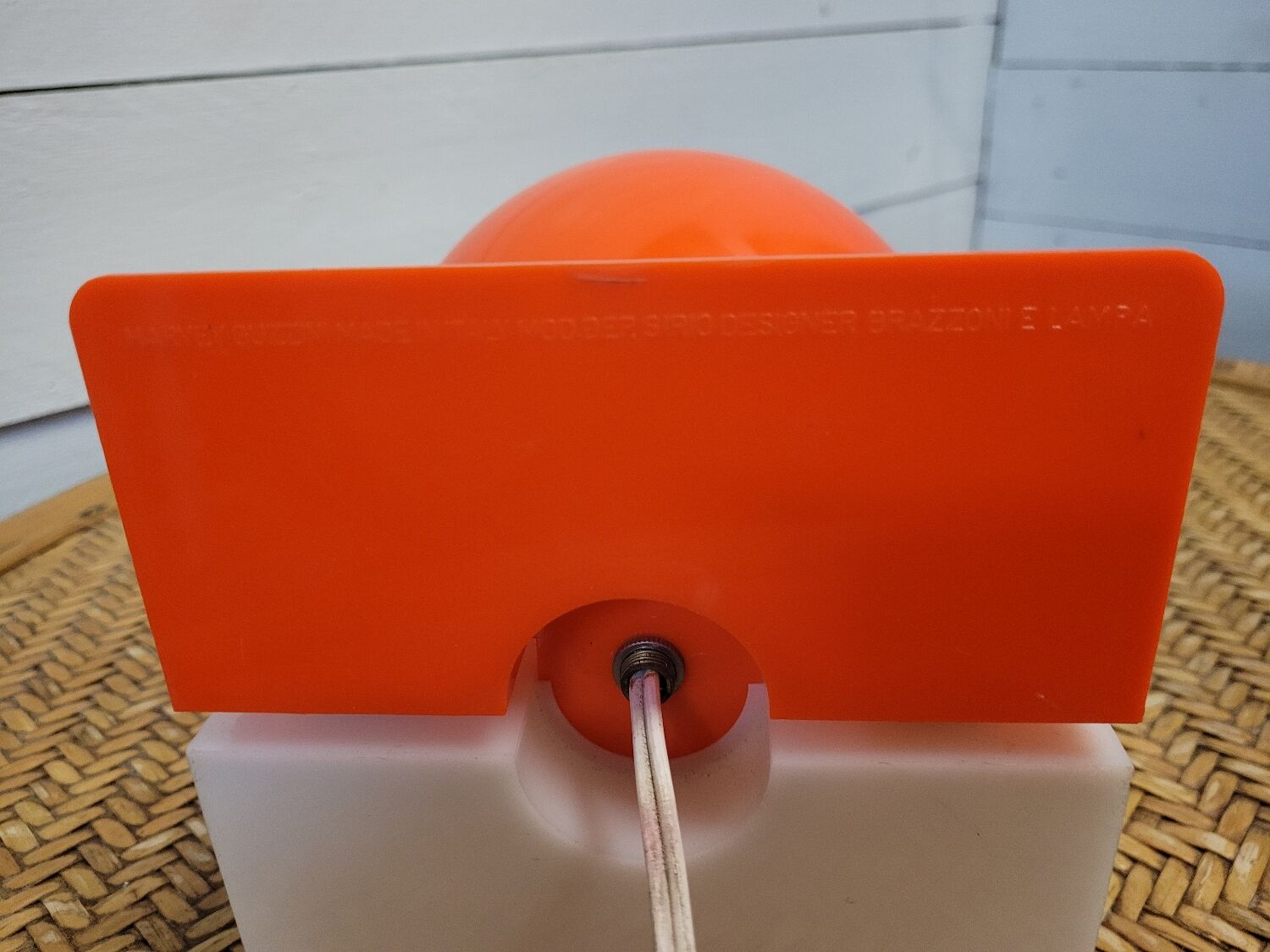 Table lamp by designer Harvey Guzzini Sirio From the 70s