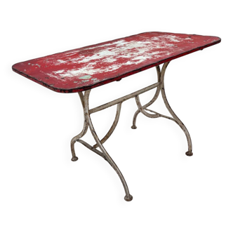 Table métal de brasserie 1950