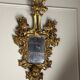 Pair of carved and gilded wooden mirrors, Italy 19th century