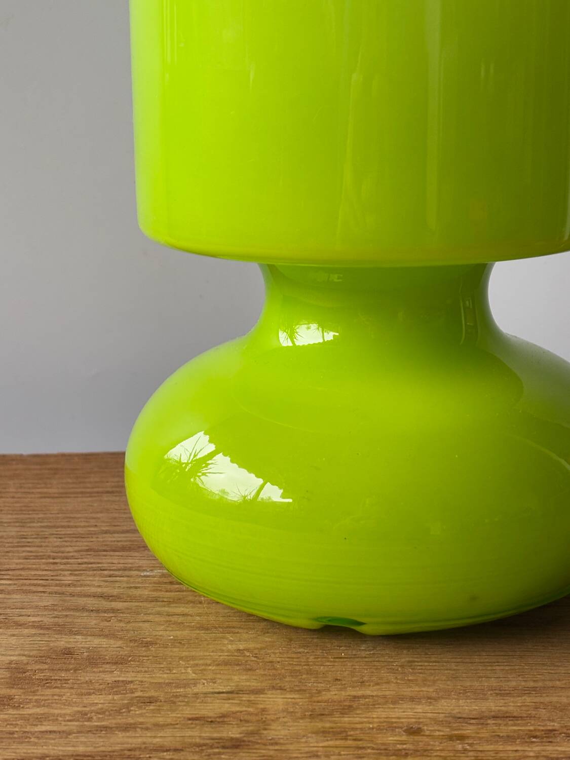 Vintage glass lantern lamp