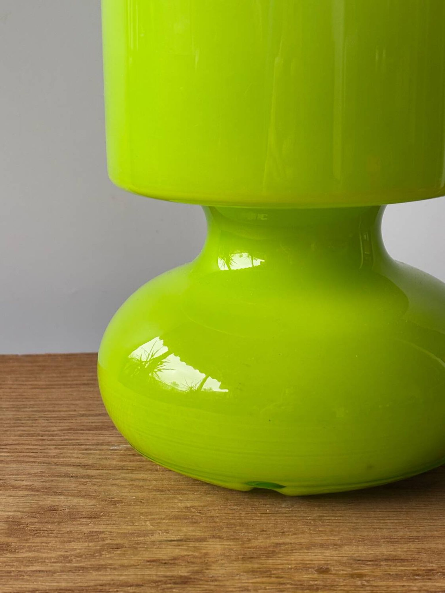 Vintage glass lantern lamp