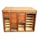 Small curtain binder or craft furniture with 4 wooden shutters