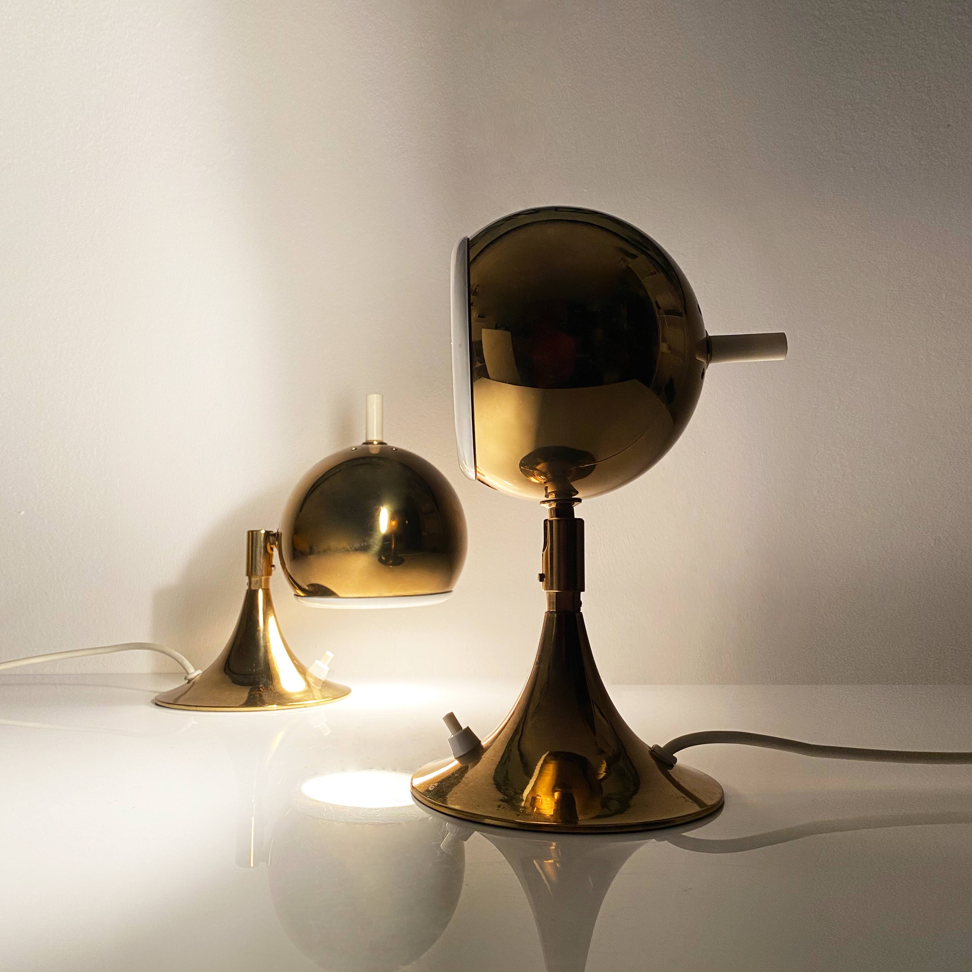 Otto Meinzzer's Space Age "Eyeball" lamps. Germany 70s