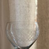 Lot de 8 verres à pied en cristal