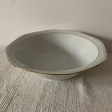 White dish with gilding