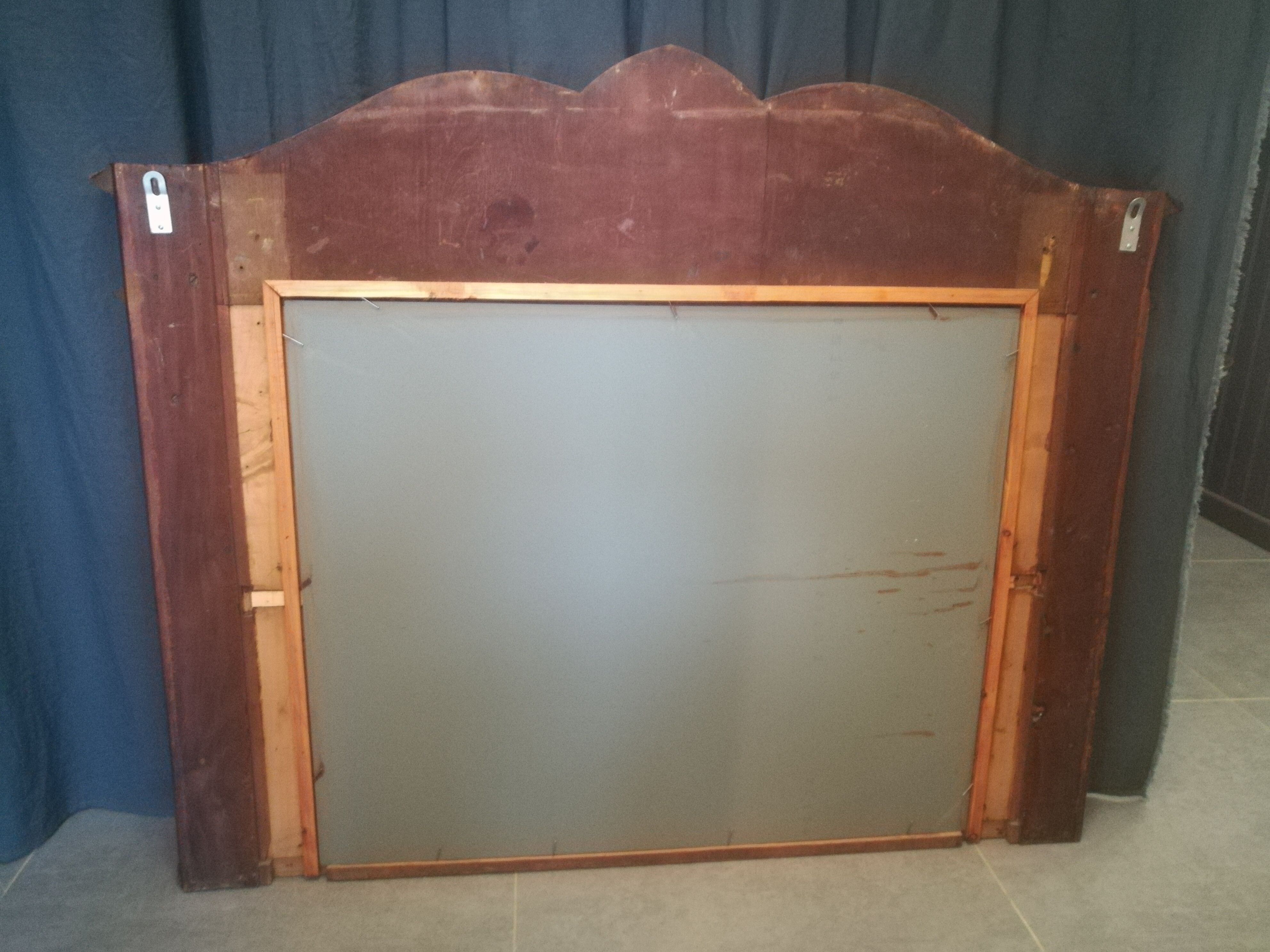 Empire mirror in mahogany and gilded bronze 120x97cm