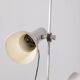 Vintage floor lamp 70s chromed metal and white italian design