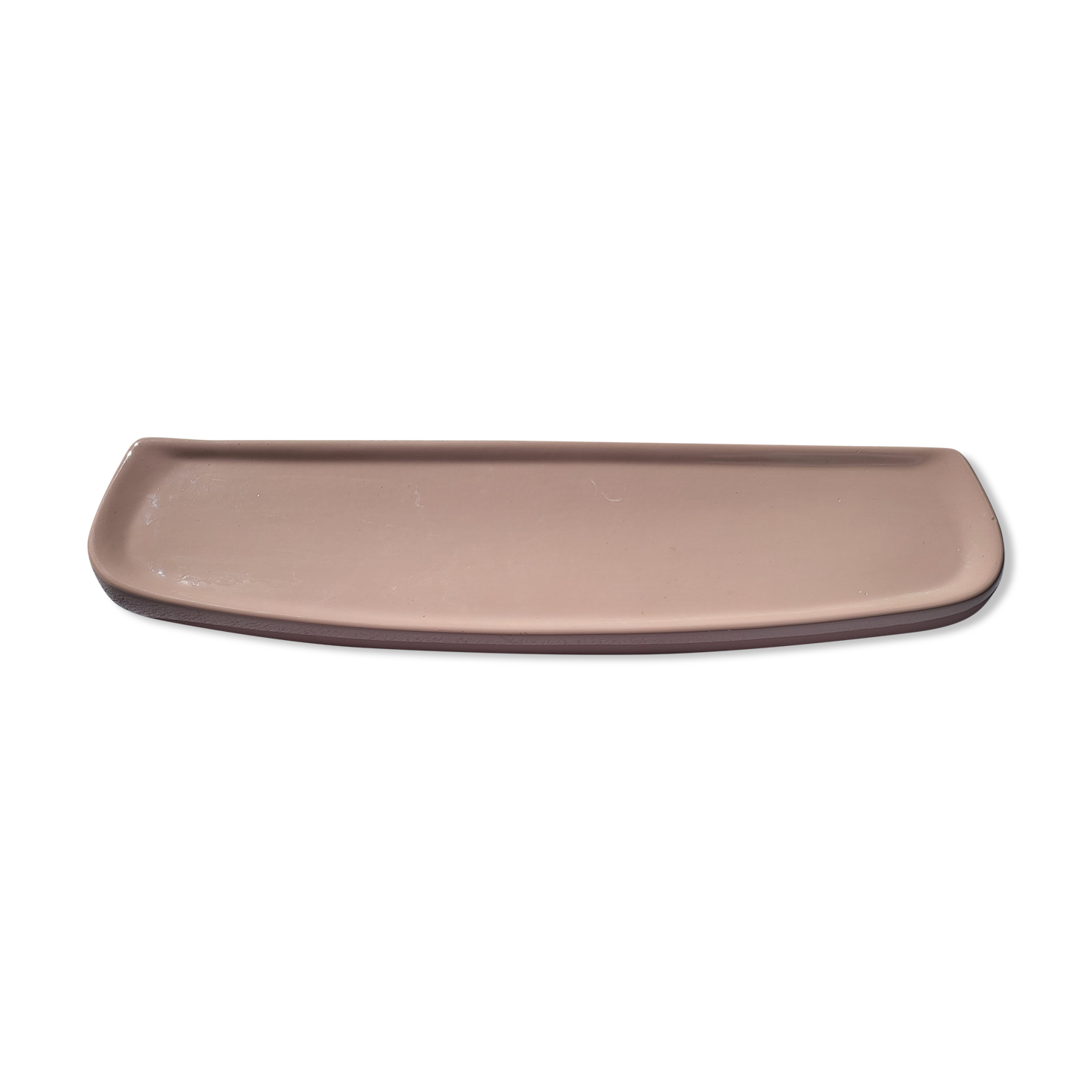 Vintage pink ceramic bathroom shelf