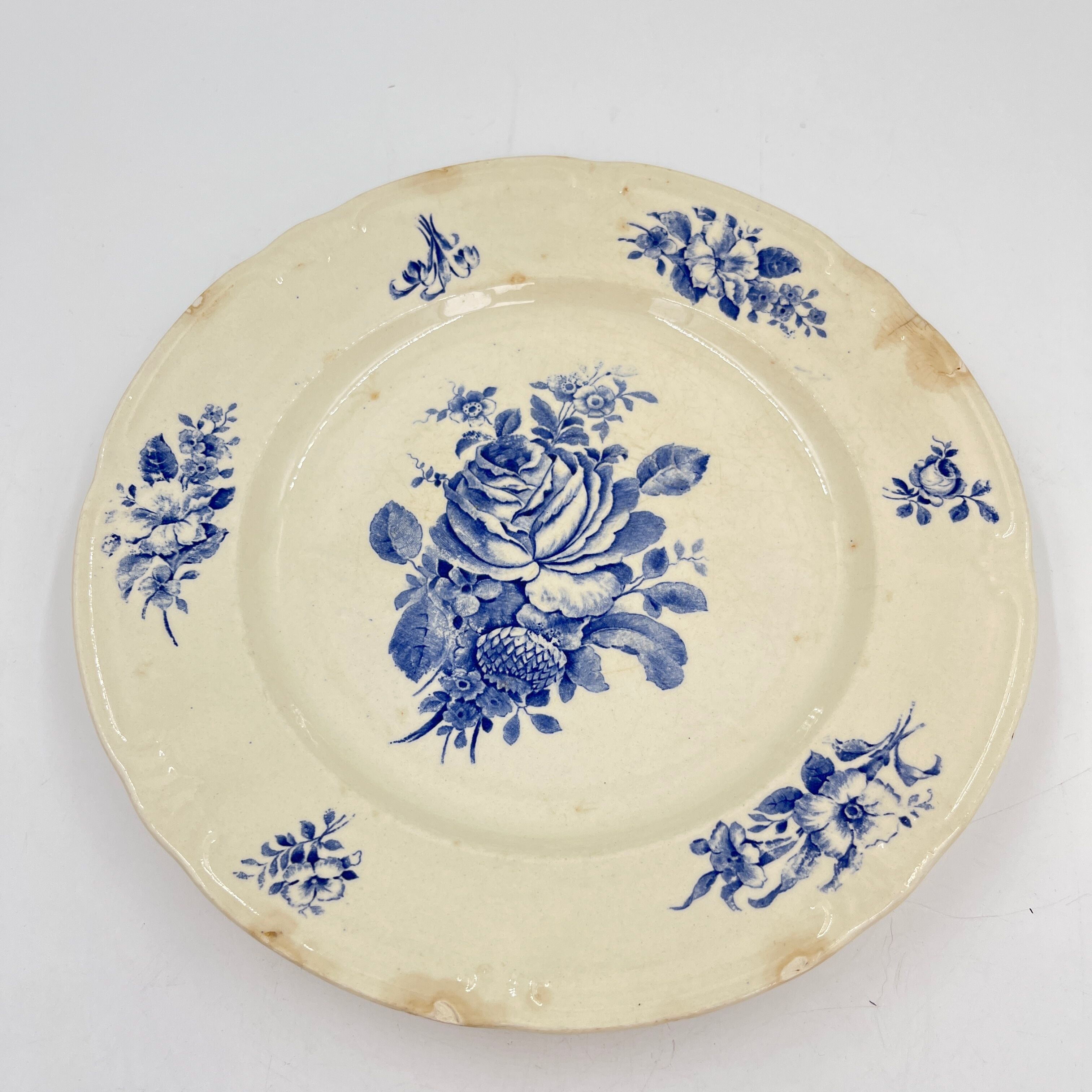 Set of 20 plates Boch Frères décor Rhodia