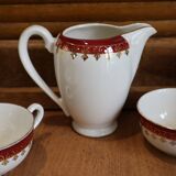 Digoin Sarreguemines earthenware coffee service