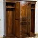 Armoire dressing anglaise en acajou 19ème