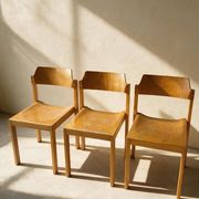 Lot de 3 chaises Rainer Schell pour Schlapp Möbel — années 70