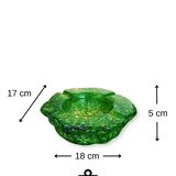 Cendrier vintage en albâtre vert Romano Bianchi