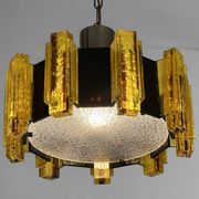 Acrylic pendant light/chandelier by Claus Bolby for CEBO Industri. Denmark 1960s