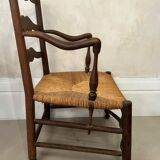 Provençal straw armchair from the 18th century