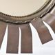Copper and brass flower mirror by Vinay 60s