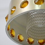 Metal and glass pendant lamp