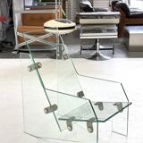 Rare design chair made entirely of tempered glass