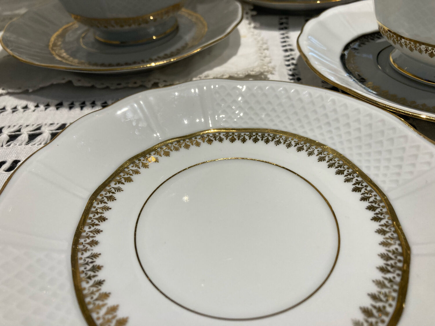 Tasses et sous tasses bernardaud limoges