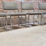 Set of four vintage armchair chairs