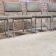 Lot de  quatre chaises fauteuil vintage