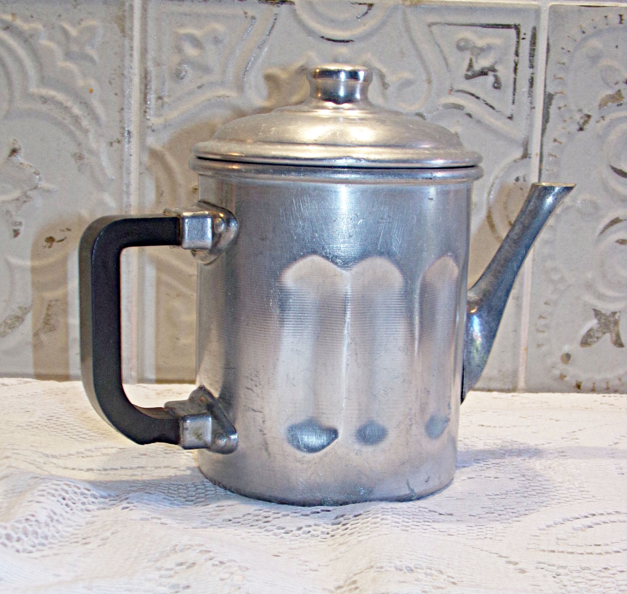Vintage aluminum coffee maker Kafexpress France