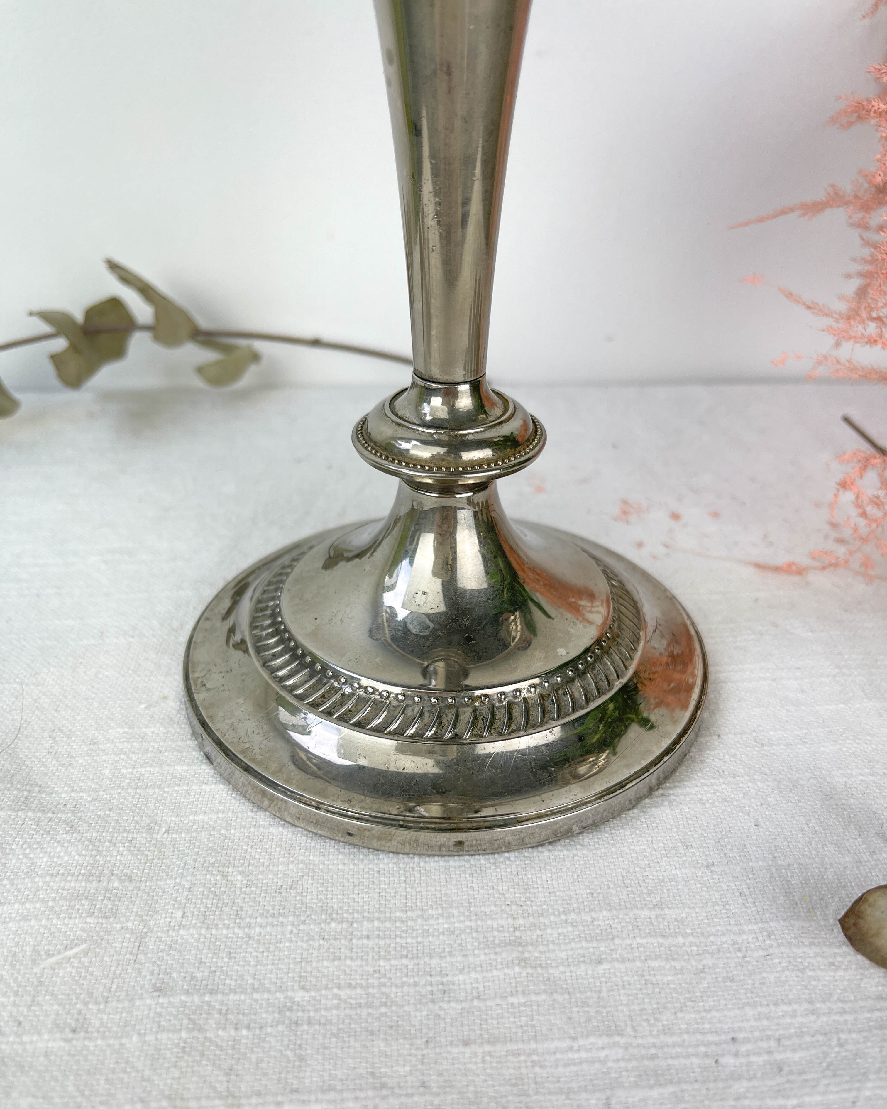 Silver candle holder 3 candles
