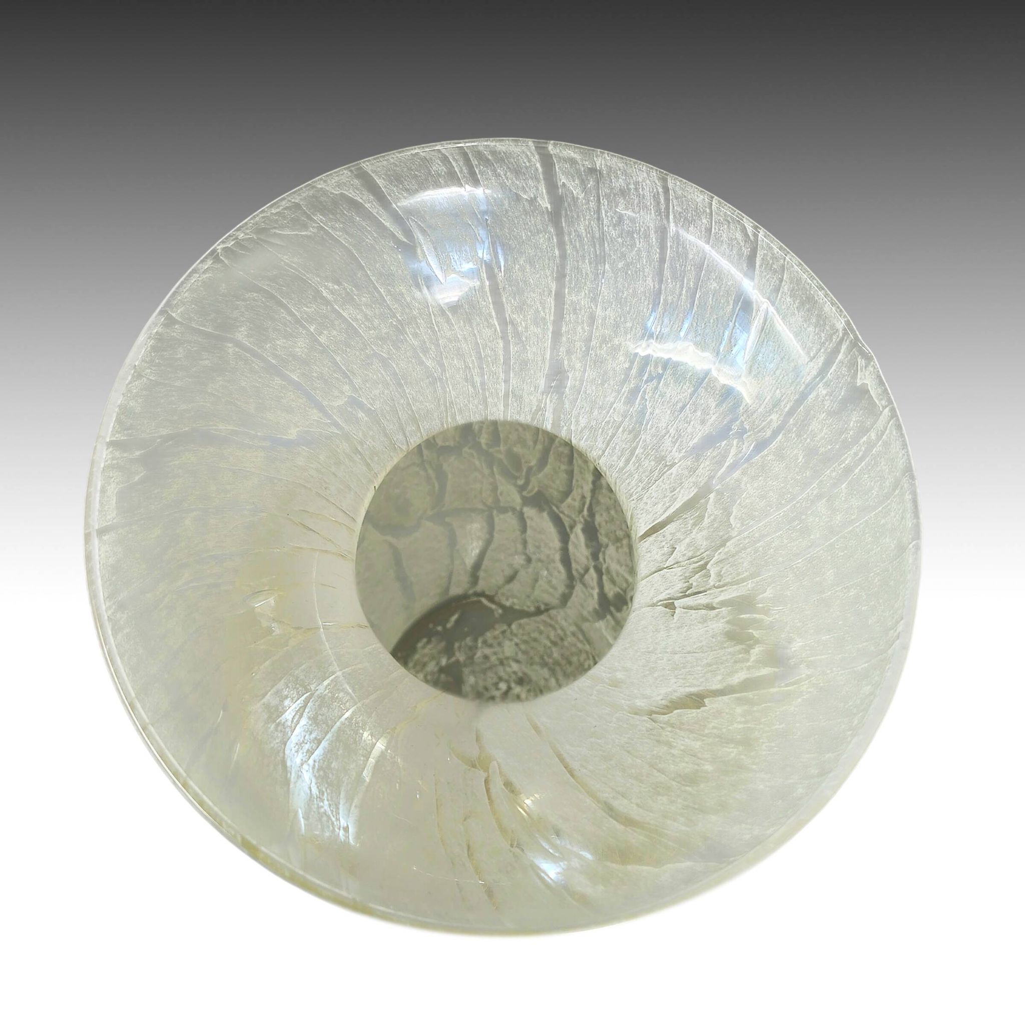 1970s Luxury handcrafted Green Vase in Murano glass by Maestro del Vetro.