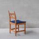 6 oak mid-century dining chairs