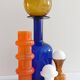 Scandinavian Modern Hooped Glass Vase by Aseda, Sweden 1960s