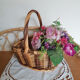 Oval rattan basket