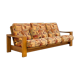 Solid elm sofa by Maison Regain from the 1970s.