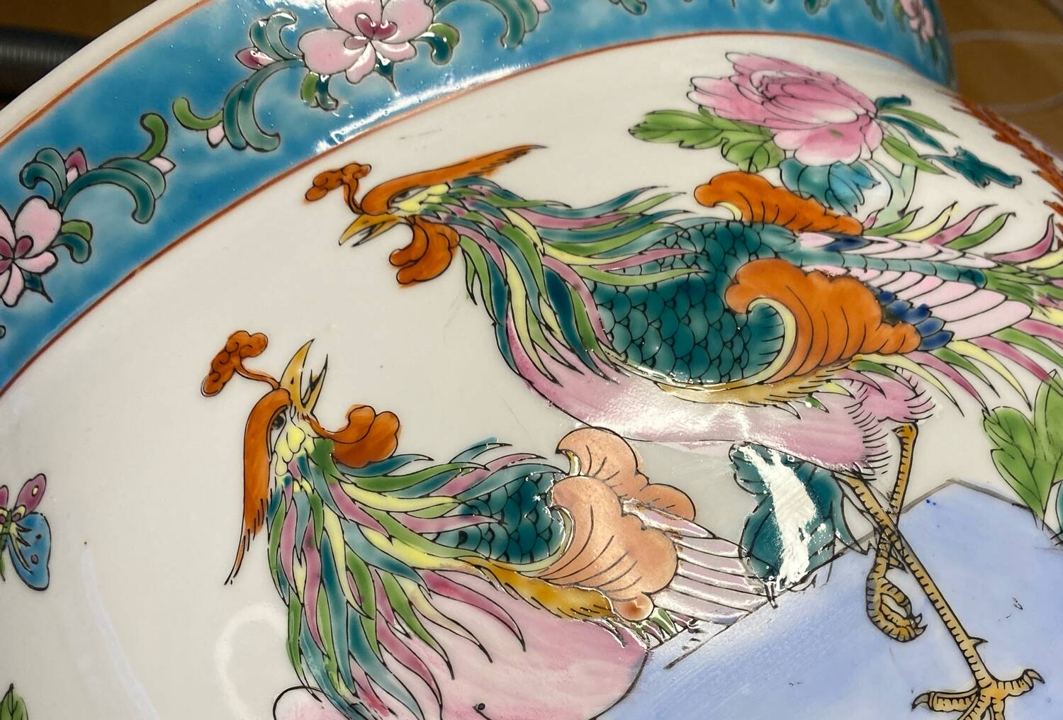 China XL Ceramic Fish Bowl Vase Pot Planter