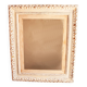 Exclusive carved wooden frame. Stripped vintage frame.
