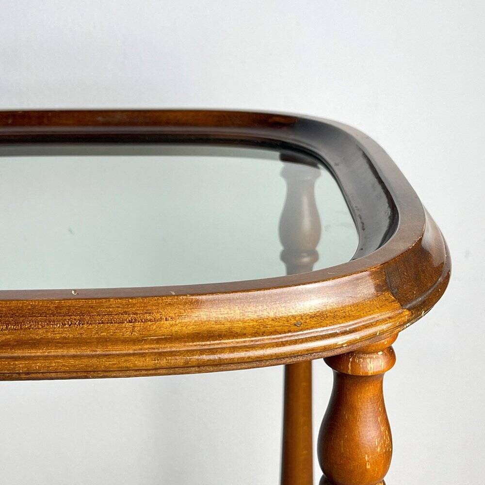 Vintage wooden coffee table, Italy, 1960s