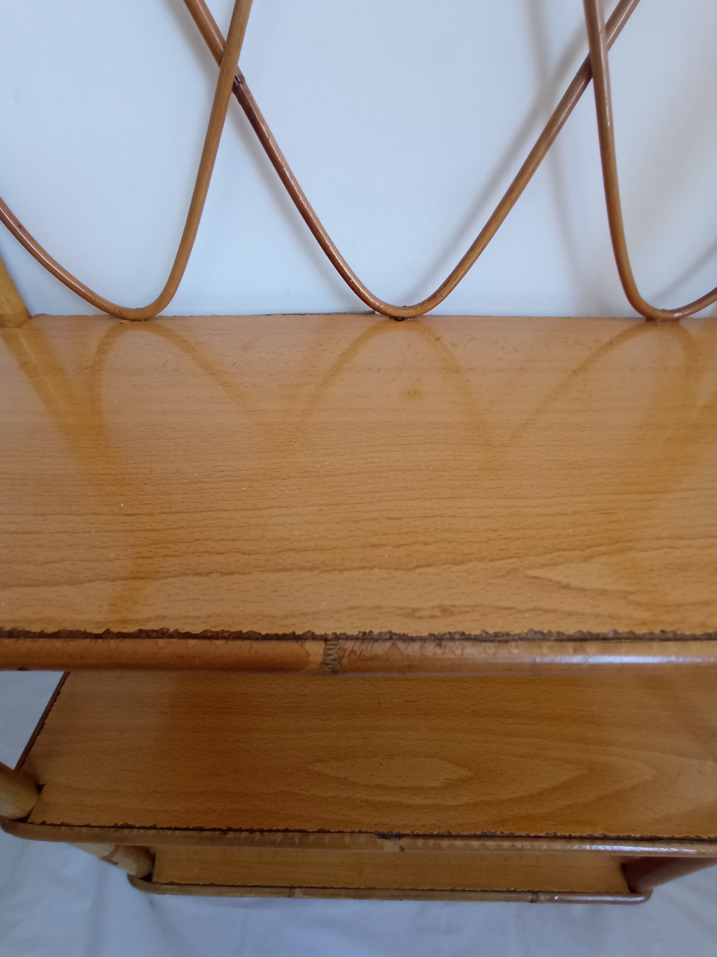 Set of bamboo shelves