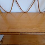 Set of bamboo shelves