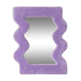 Small lilac wavy mirror