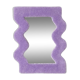 Small lilac wavy mirror