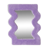 Small lilac wavy mirror