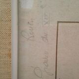 Engraving Rouen, Place de L'horloge