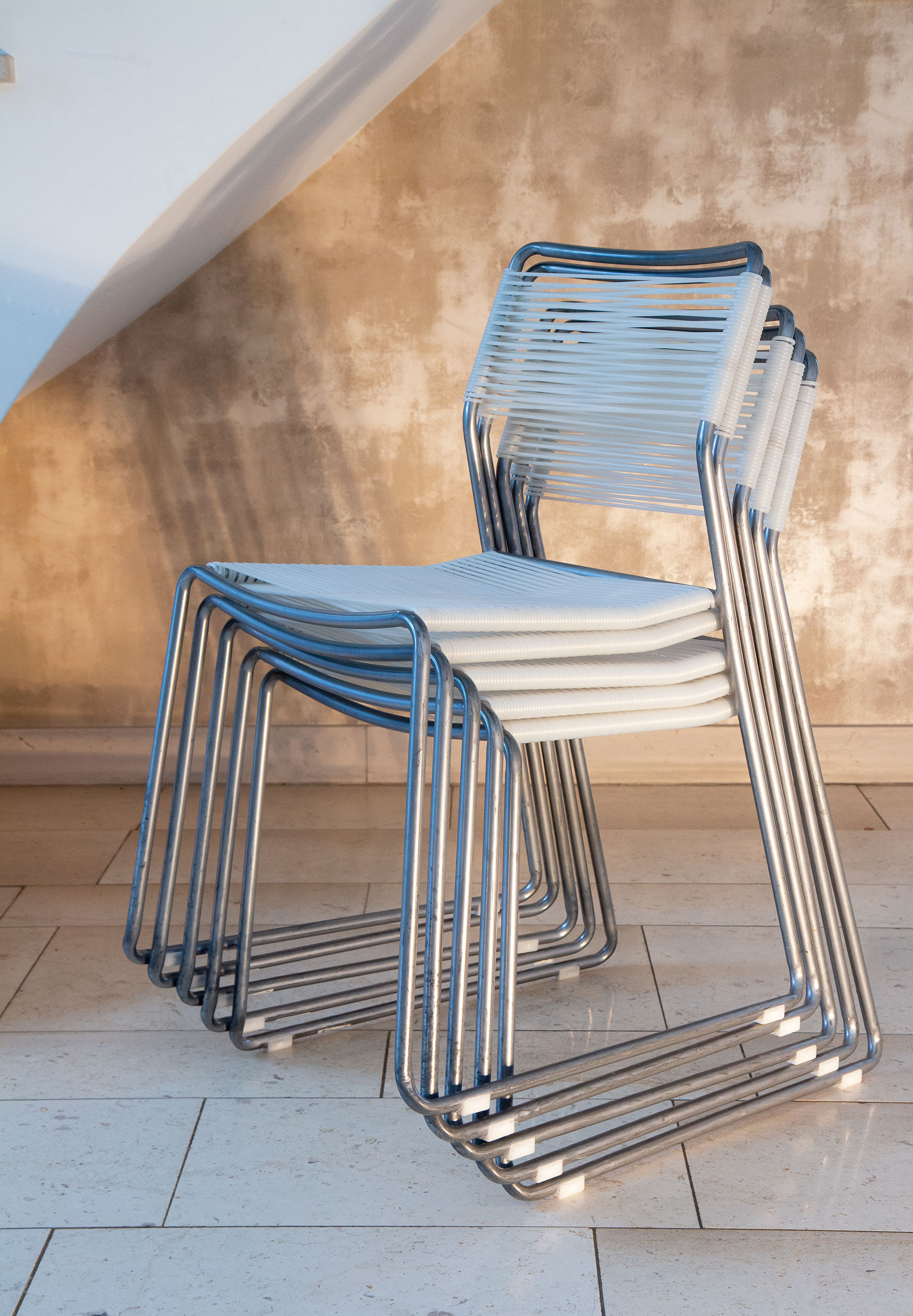 Série de 5 chaises Melker scoubidou vintage Ikéa 1990's