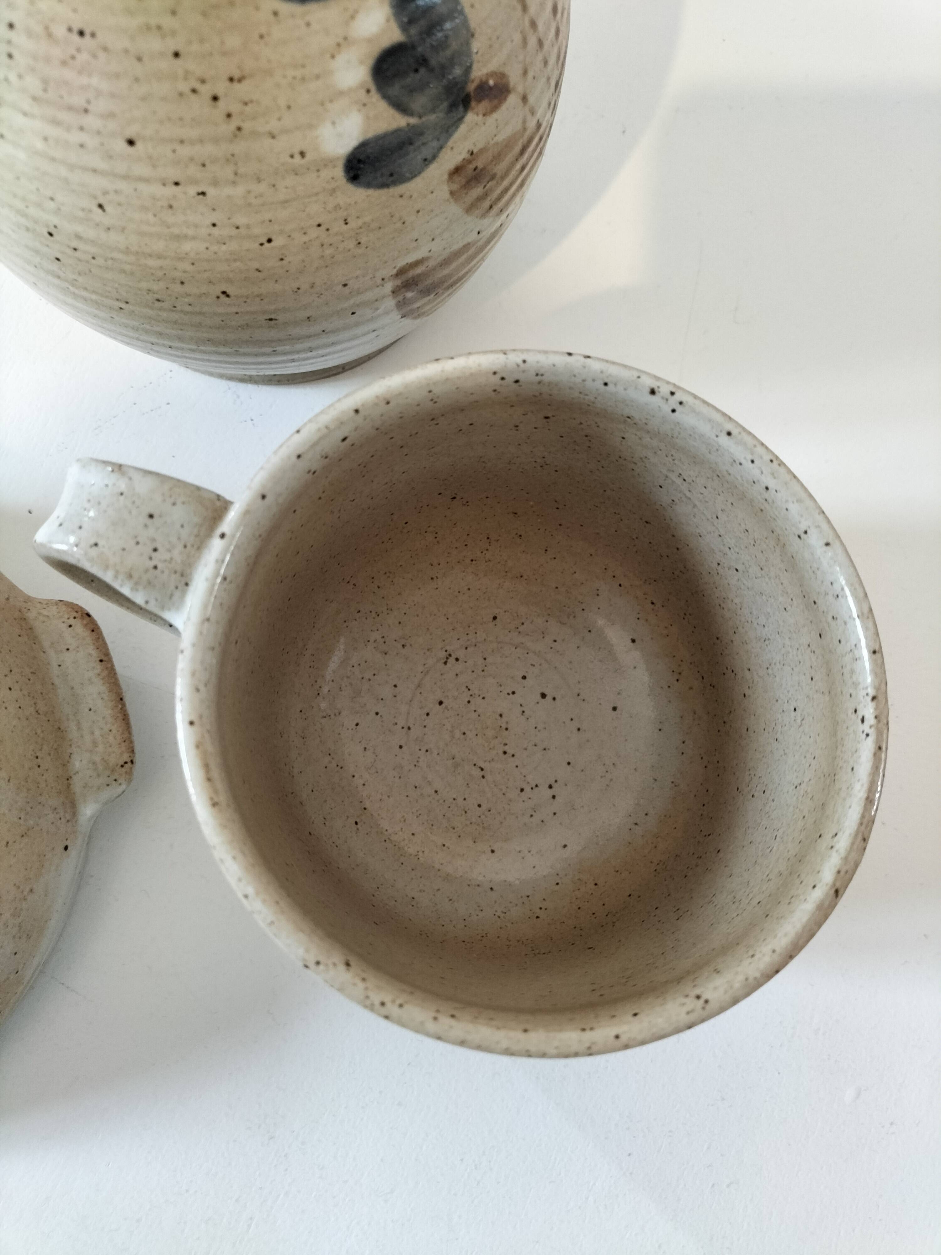 Handcrafted stoneware set — Grès du Marais France