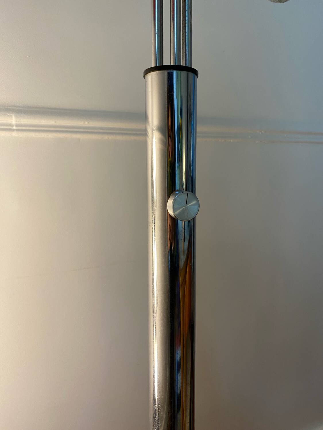 Vintage chrome floor lamp from the 70s