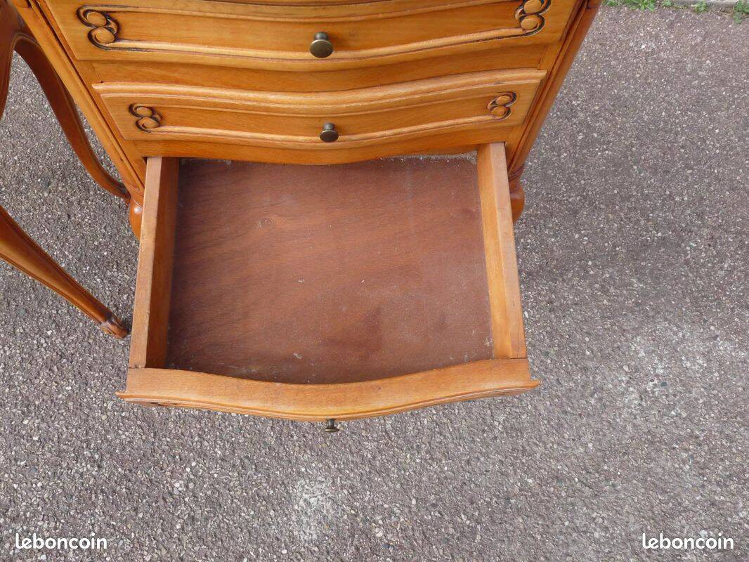Set of 2 Louis XV bedside tables - Cherry wood
