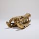 Large brass crocodile head