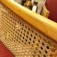Pair of vintage wooden and caned armchairs – 1980