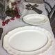 Old oval dishes, ivory color made in france Digoin Sarreguemines