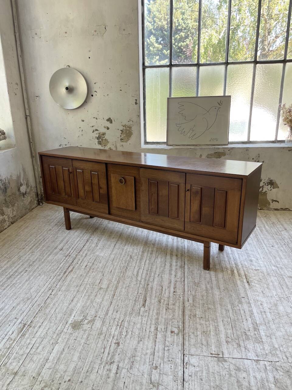 1950s modernist oak sideboard