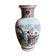 Old Chinese vase white ceramic decor scene vintage characters
